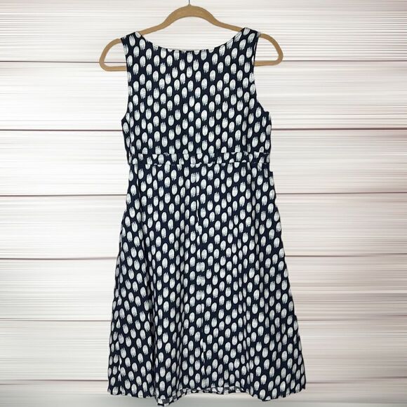 NWOT Patagonia Blue Polka Dot Hemp - Cotton Blend Sleeveless Drawstring Dress - Picture 4 of 13